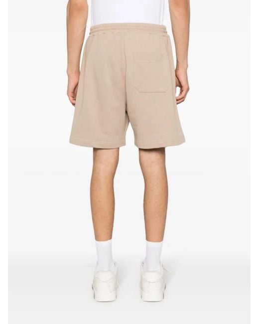 MSGM Joggingshorts Mit Logo-Print in Natural für Herren