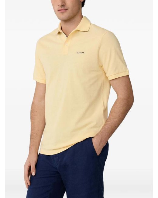 Hackett Blue Polo À Bords Contrastants for men
