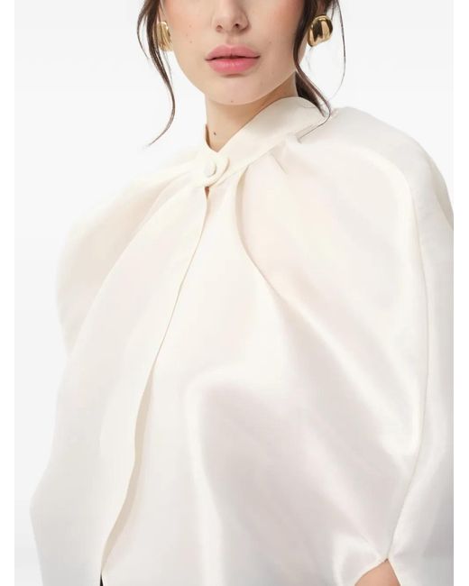 Concepto White Sage Cape Blouse
