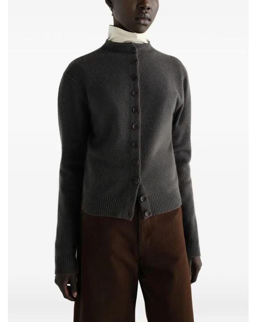 Lemaire Gray Reversible Buttoned Sweater