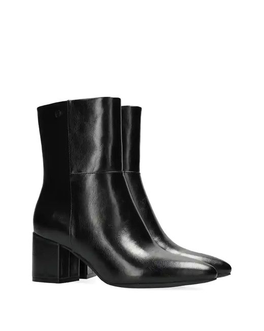 Mexx Black Pointed Block Heel Boots