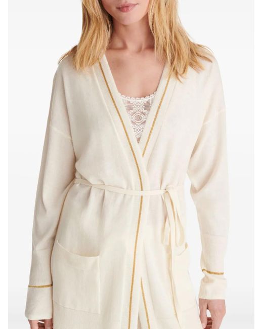Eres White Holidays Longline Cardigan