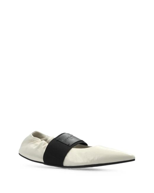Givenchy White Crush Ballerinas