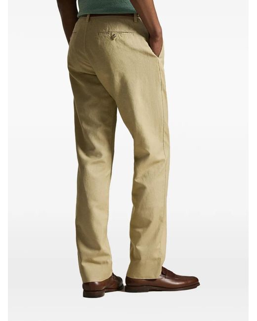 Polo Ralph Lauren Natural Embroidered Chino Trousers for men
