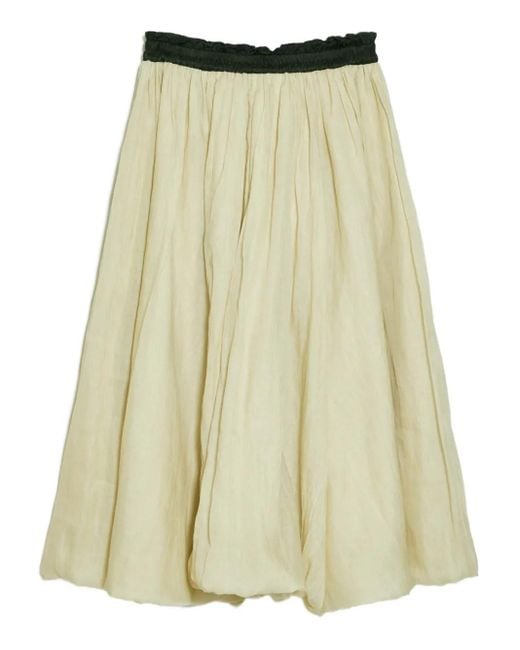 Renli Su Natural Elastic-Waistband Gathered Skirt