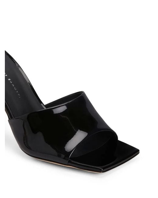 Mules con tacón Giuseppe Zanotti de color Black