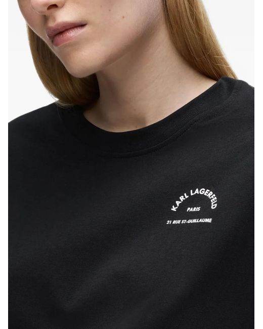 Karl Lagerfeld Black Rue St-Guillaume Oversized T-Shirt