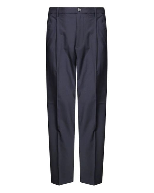 Department 5 Blue Pleated Trousers for men