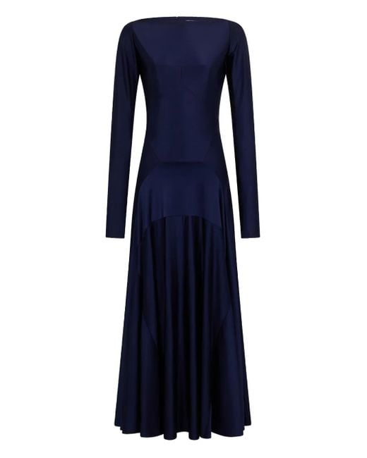 Robe Mi-Longue À Encolure Bateau Rabanne en coloris Blue