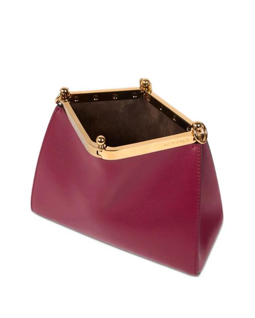 Etro Red Small Vela Shoulder Bag