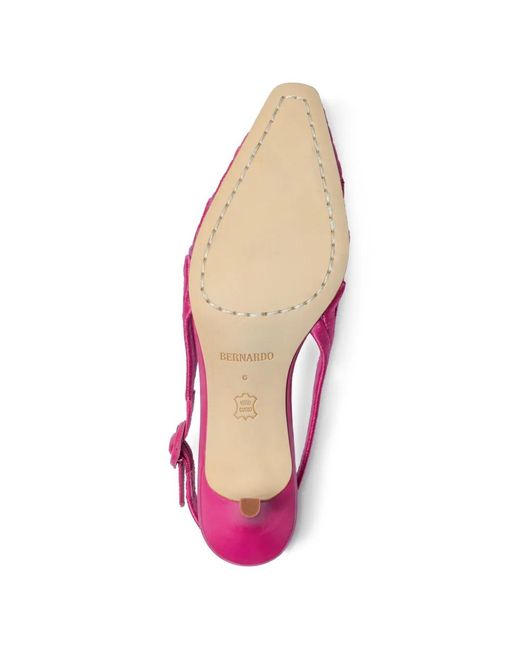 Bernardo Pink Madinah Cut-Out Slingback Pumps
