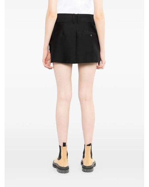 JNBY Black Floral-Appliqu Culottes