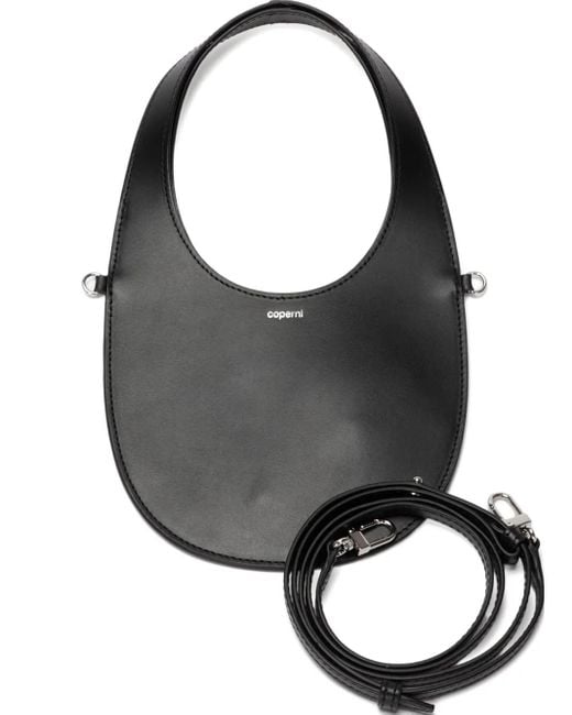 Coperni Gray Mini Swipe Schultertasche aus Leder