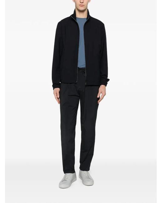 Herno Black Drawstring Trousers for men