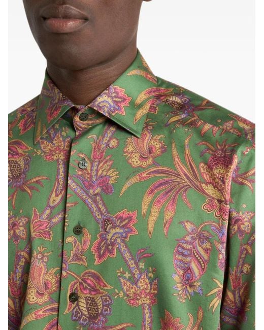 Etro Green Shirt for men