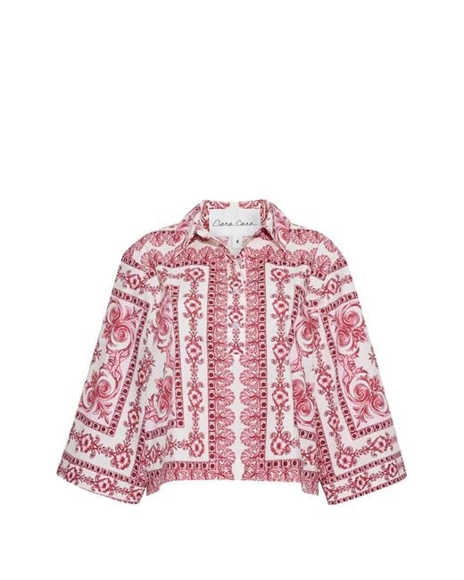 Cara Cara Red Erica Printed Blouse