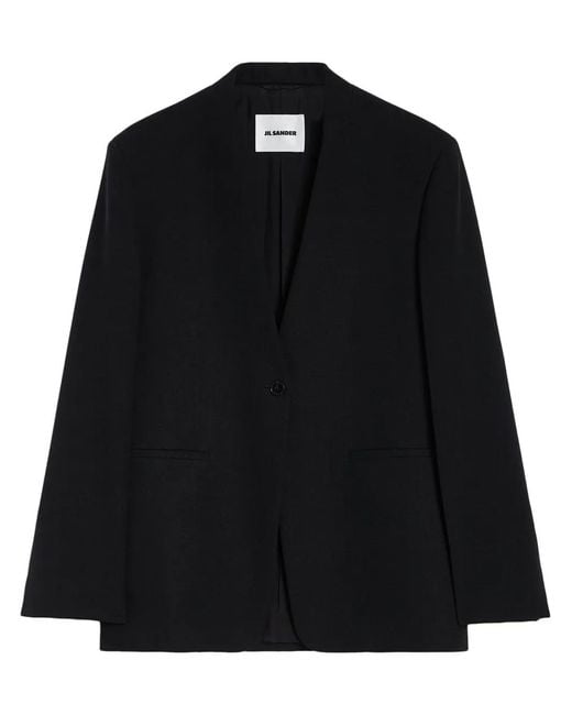 Jil Sander Black Tailored Blazer