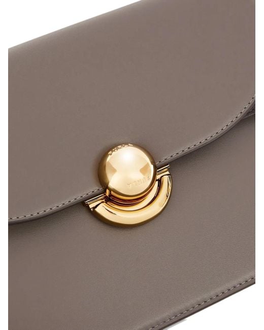 Furla Gray Sfera S Crossbody Round