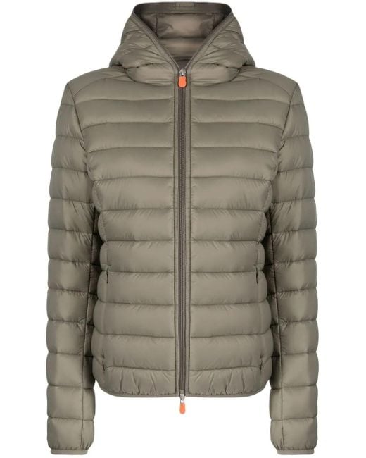 Save The Duck Green Hooded Puffer Jacket