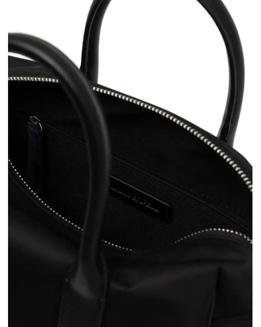 Borsa Tote Con Applicazione di Karl Lagerfeld in Black