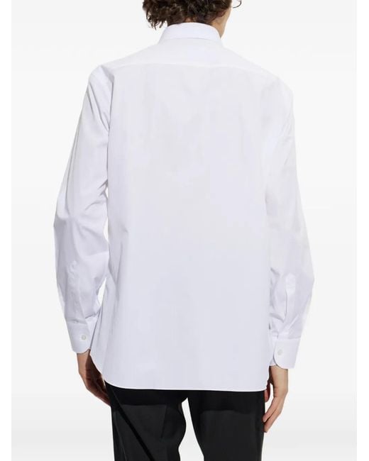 Brioni White Long-Sleeve Shirt for men