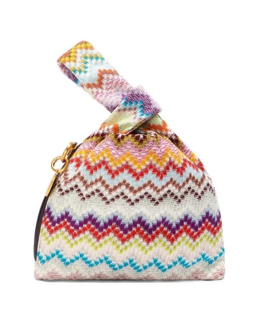 Missoni Gray Zigzag Tote Bag