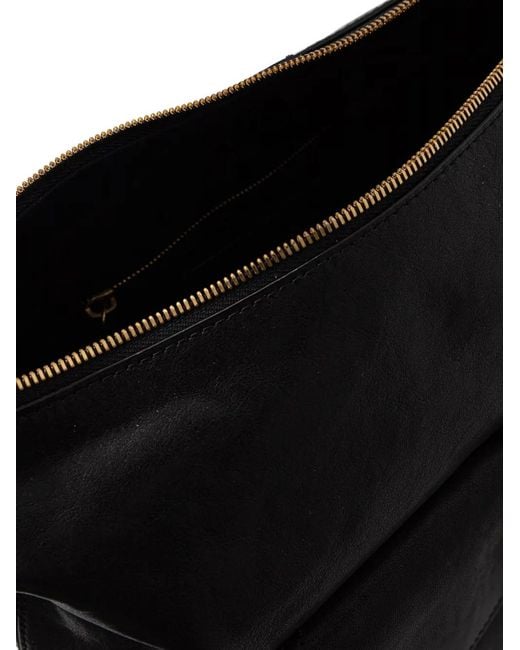 Marc O' Polo Black Buckle-Detail Shoulder Bag