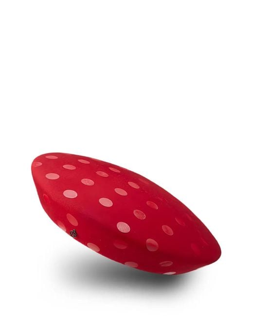 Maison Michel Red Idaho Polka-Dot Beret Hat
