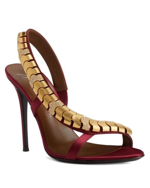 Giuseppe Zanotti Pink 105Mm Rhinestone-Embellished Heeled Sandals