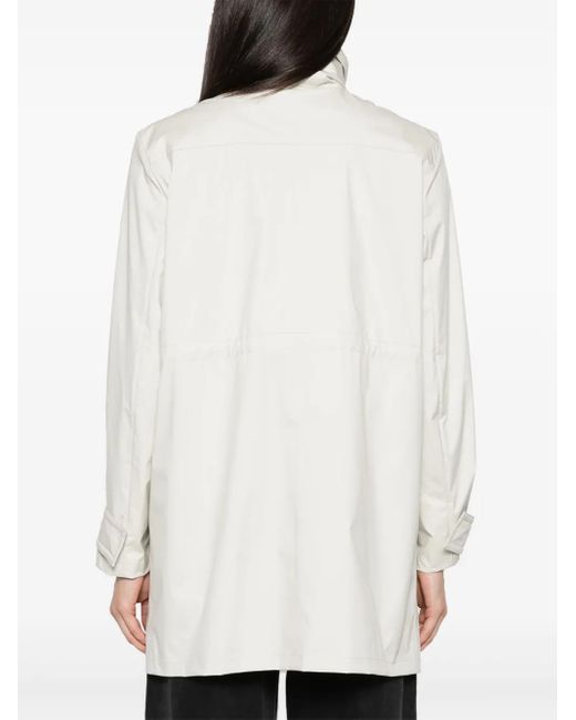 Moncler White Bremusa Parka Jacket