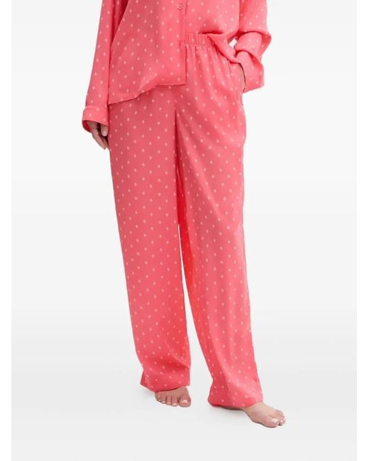 DKNY Pink Geometric-Print Pyjama
