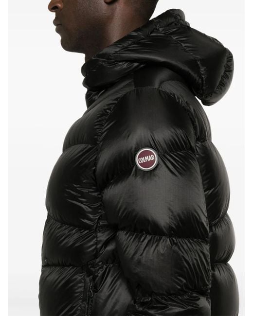 Colmar Black Ripstop Down Puffer Jacket for men