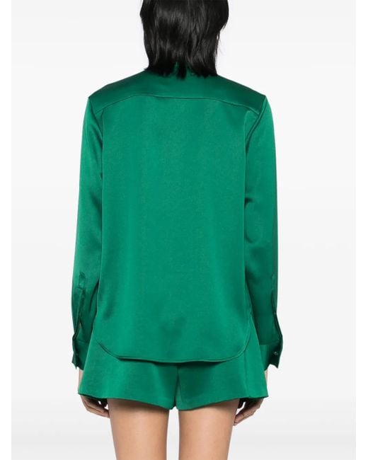 Alex Perry Gestrikte Blouse in het Green