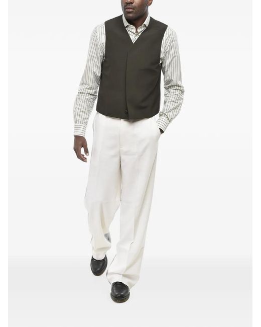 Givenchy Green Double-Breasted Waistcoat for men