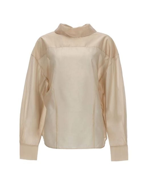 Filippa K White Fold Collar Blouse
