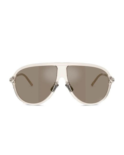 Moncler White Transparent Sunglasses