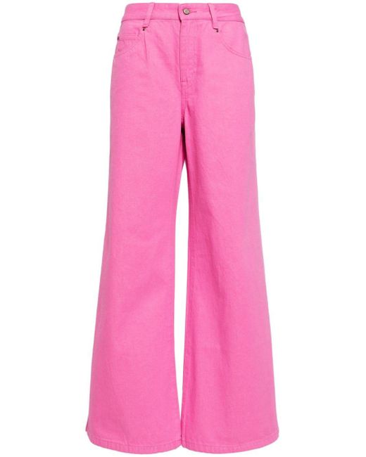 JNBY Pink Jeans mit weitem Bein