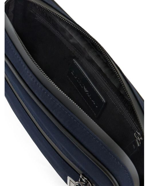 Emporio Armani Blue Travel Essentials Belt Bag for men