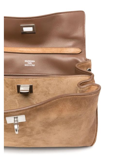 Balenciaga Brown Small Rodeo Tote Bag