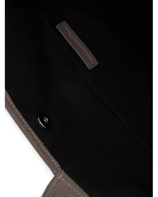 Karl Lagerfeld Brown Magnets Logo-Print Canvas Tote Bag