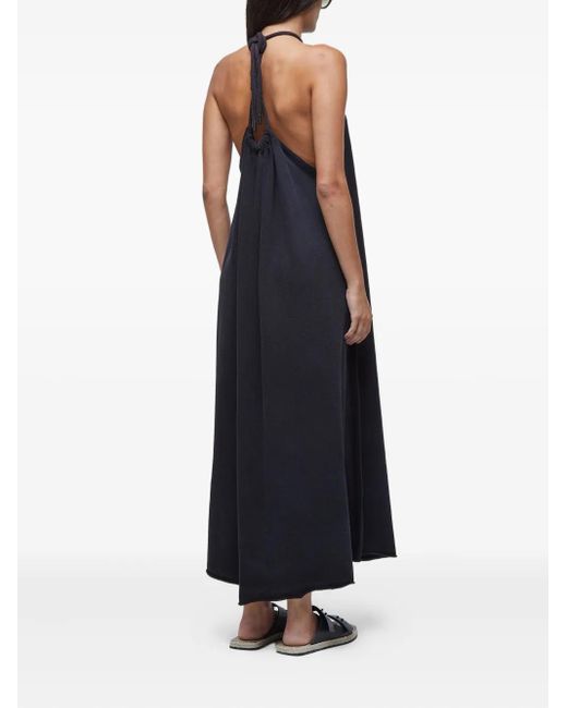 Osklen Blue Halterneck Drawstring Dress