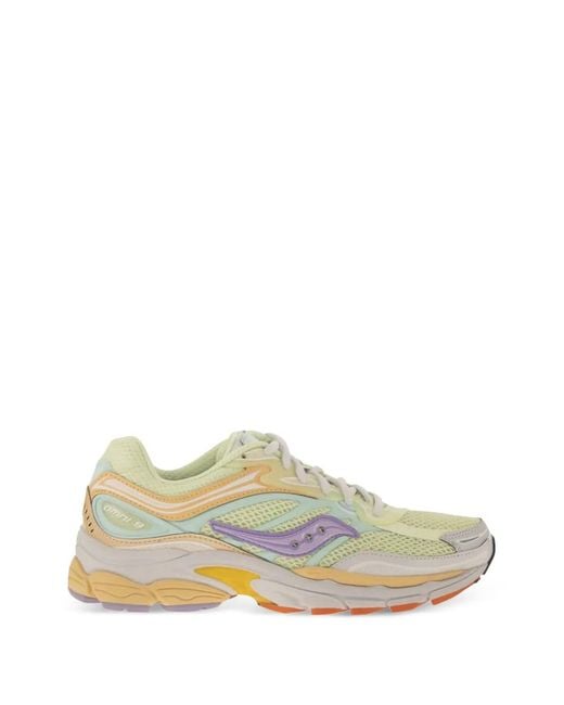 Saucony White Progrid Omni 9 Mesh Sneakers