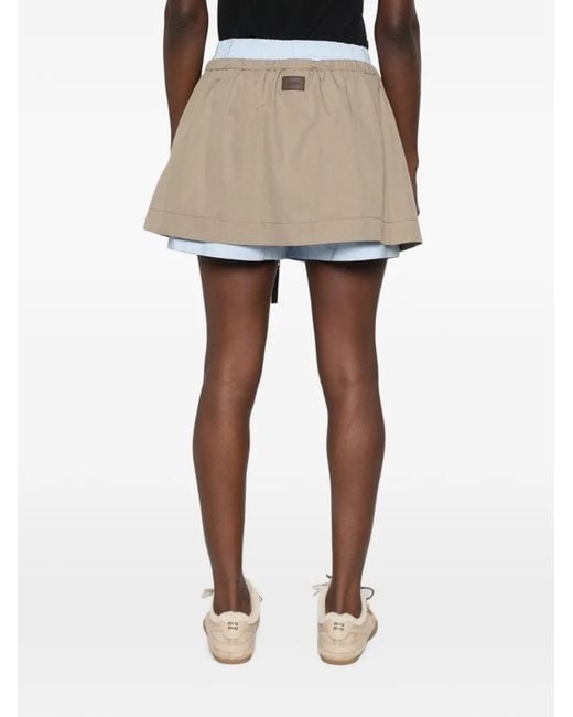 Short À Patch Logo Moschino en coloris Natural