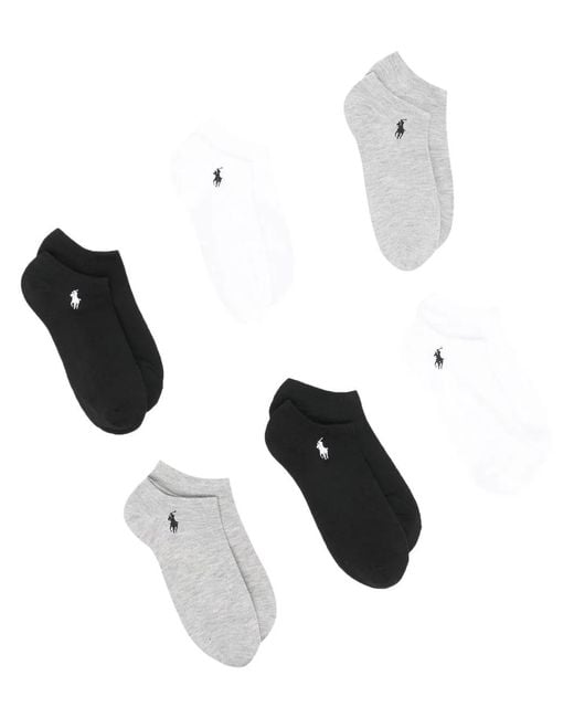 Polo Ralph Lauren White 6 Pack Sports Socks