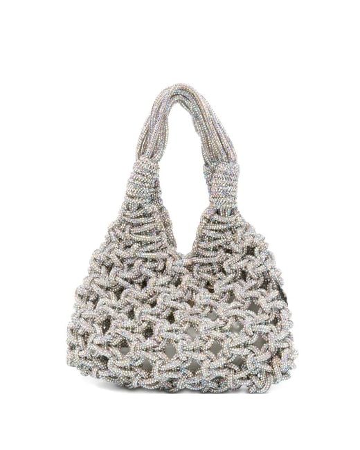 HIBOURAMA White Mini Vannifique Tote Bag