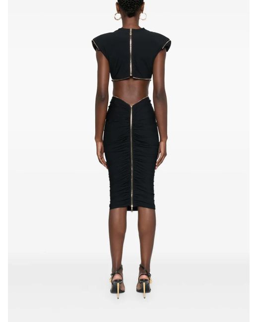 MITILIANE COUTURE Black Dominique Midi Dress