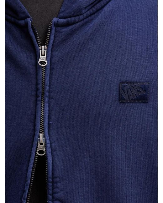 Vans Blue Premium Zip Hoodie for men