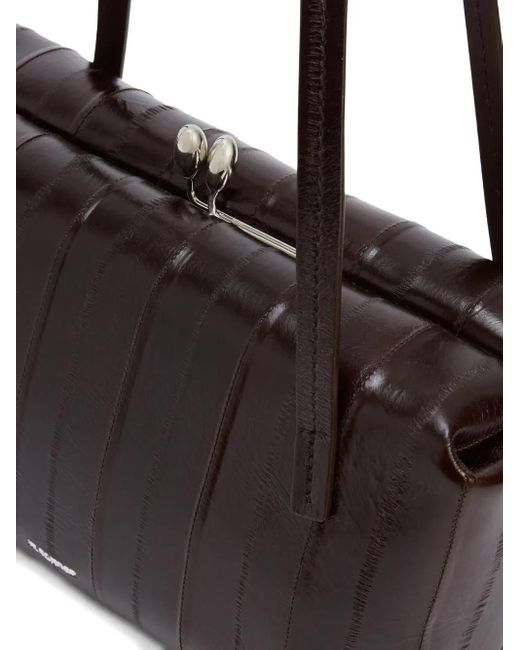 Jil Sander Brown Small Goji Pillow Tote Bag