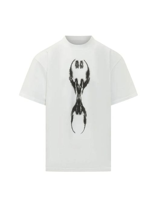 44 Label Group White Graphic-Print T-Shirt for men