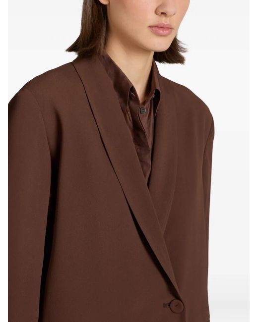 Montedoro Brown Wide-Fit Blazer